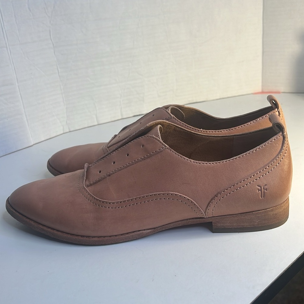 Frye Grace CVO Slip on Oxfords Womens Size 10 M Pale Blush Leather Casual Shoes - Picture 3 of 11